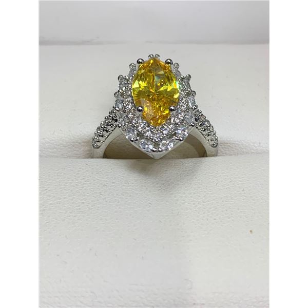 Marquis Cut 1.0 Carat Solitaire Cluster Top Dress Ring