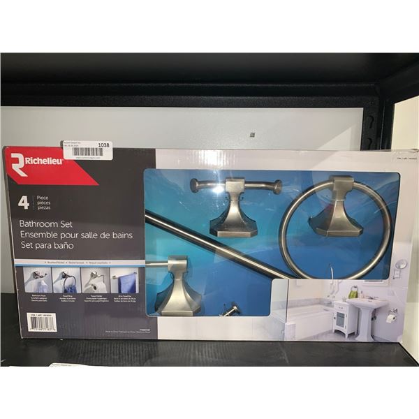Richelieu 4 Pc Bathroom Set Brushed Nickle