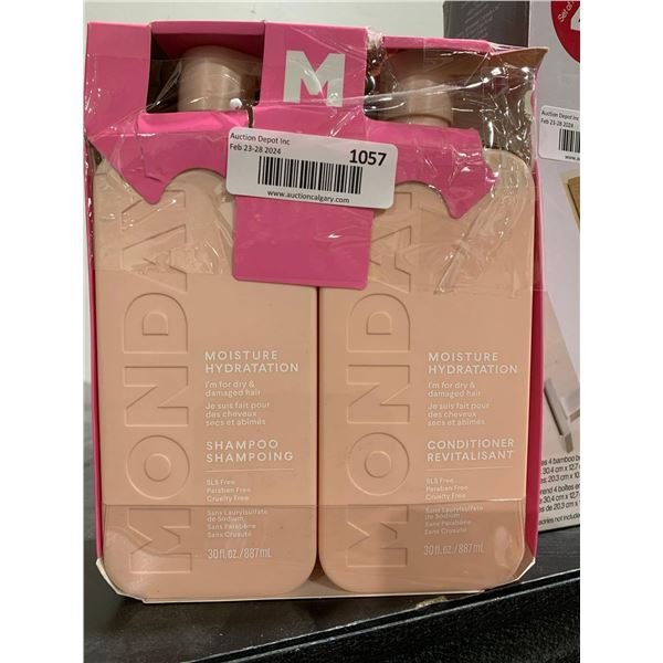 Monday Moisture Hydration Dry & Damaged Hair Shampoo & Conditioner 887ml Each
