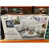 Image 1 : Alyssa Mikasa 40 piece bone china dinnerware set