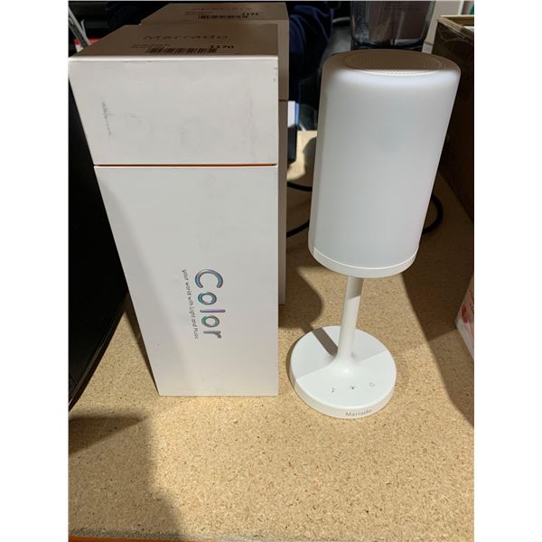 Marrado Bedside Lamp Bluetooth Speaker Color Changing LED Mood Light Dimmable Touch Smart Table Lamp