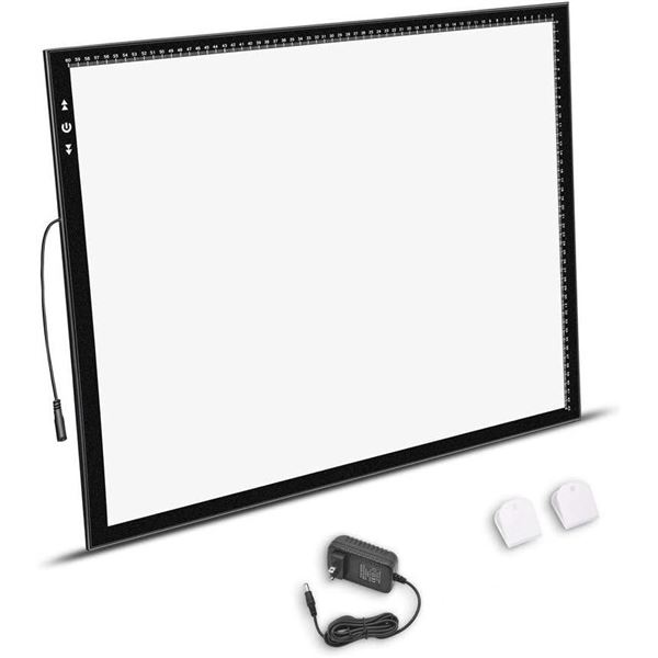 HSK A2 Light Box Light Pad Aluminum Frame Super Thin 6mm Touch Lock/Unlock Dimmer Button 20W Super B