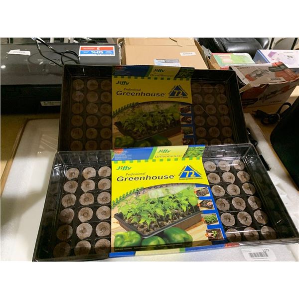 Jiffy Green House 72 Pod Planters Lot of 2