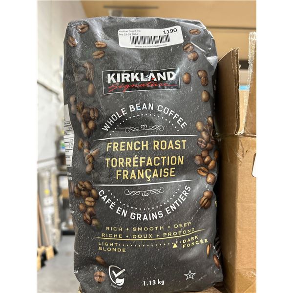 Kirkland Whole Bean Coffee French Roast 1.13kg