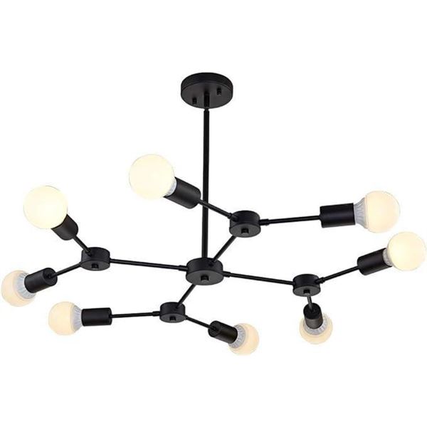 Melucee Sputnik Chandelier Farmhouse Orb 8 Lights