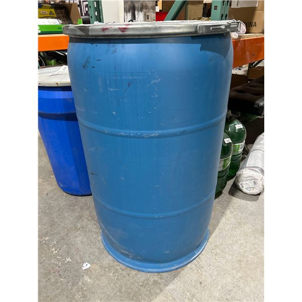 Industrial Barrel with Pressure Sealing Ring & Flat Lid - 37" Tall x 32" Diameter