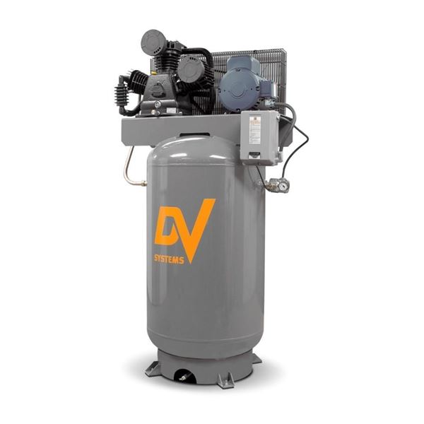 DV Systems Reciprocating Electric Air Compressor - 5 HP 230V 23 Amp