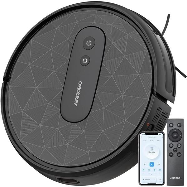 AIRROBO P20 Robot Vacuum Cleaner with 2800 Pa Suction, Ideal for Pet Hair, Hard Floors, Low Pile Car