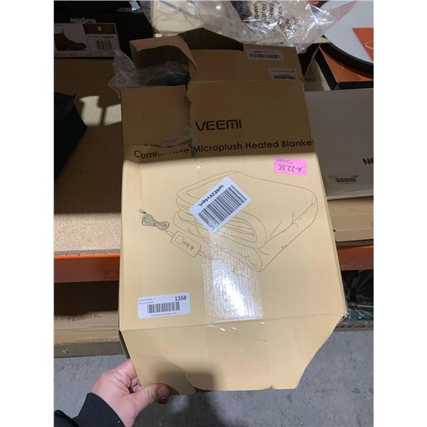 Veemi Microplush Heated Throw Blanket