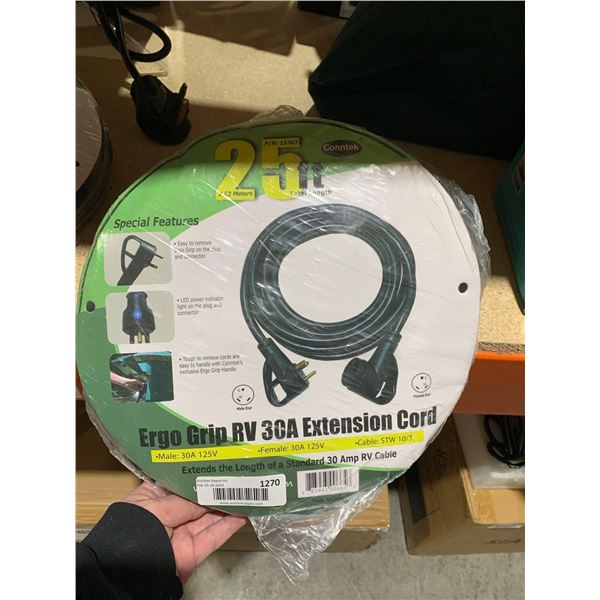 Conntek 25 ft Ergo Grip RV 30A Extension Cord