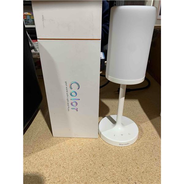 Marrado Bedside Lamp Bluetooth Speaker Color Changing LED Mood Light Dimmable Touch Smart Table Lamp