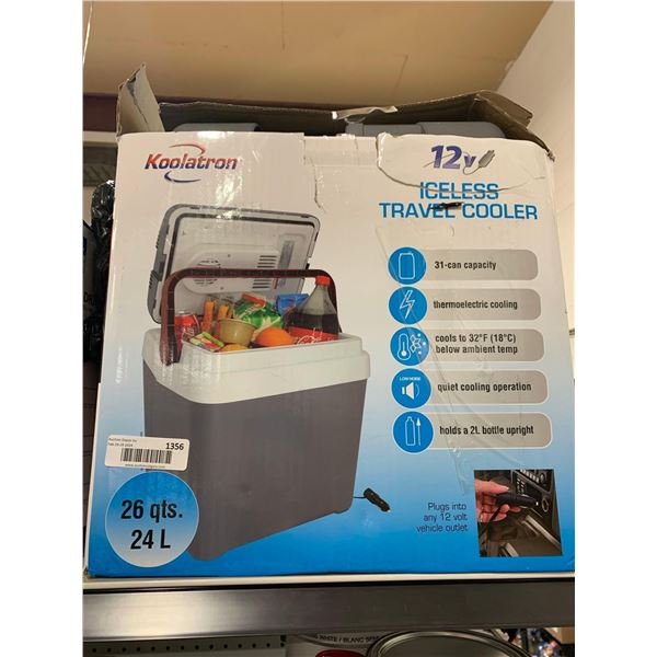 Koolatron 12V iceless Travel Cooler = 26 qt