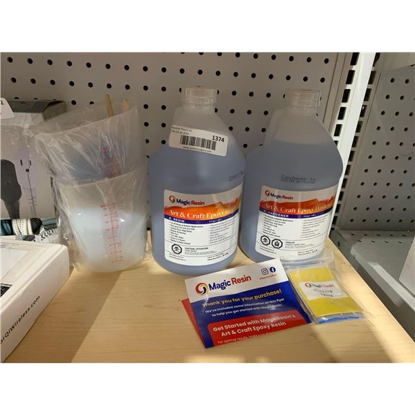 Magic Resin Arts & Craft Epoxy Resin & Hardener 1.89L of each