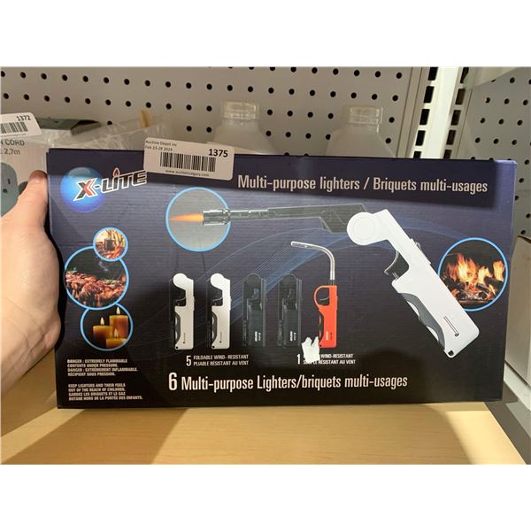 X-lite 6 pack Multi Purpose Lighters set