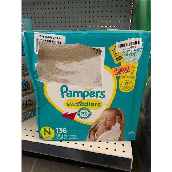 Pampers Swaddlers Newborn Diapers - 136 Count