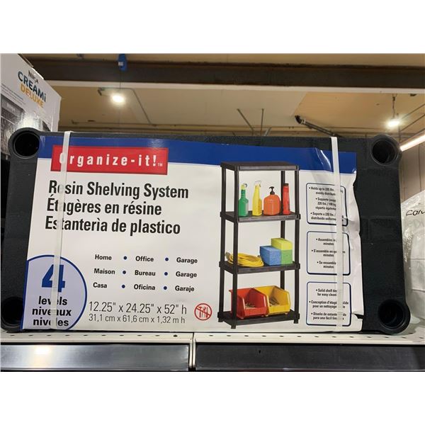 Organize -it! resin shelving system 4 level
