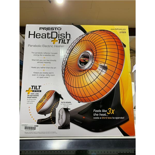 Presto Heat Dish Tilt Space Heater