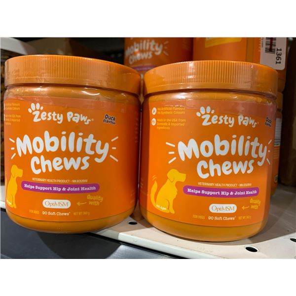 Zesty paws mobility chews 2 x 90 chews