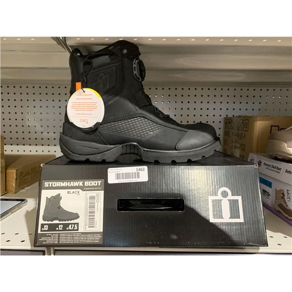 ICon Stormhawk Motorcycle Boot Black Size 13