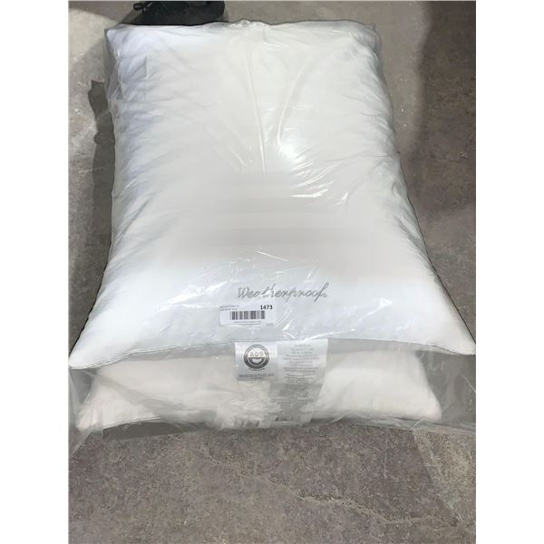 Weatherproof 2 Pack Pillows 20"x28"