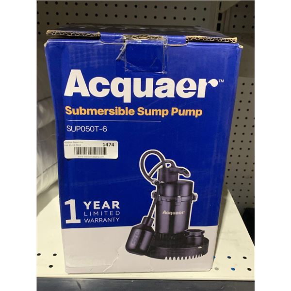 Acquaer Submersible Sump Pump