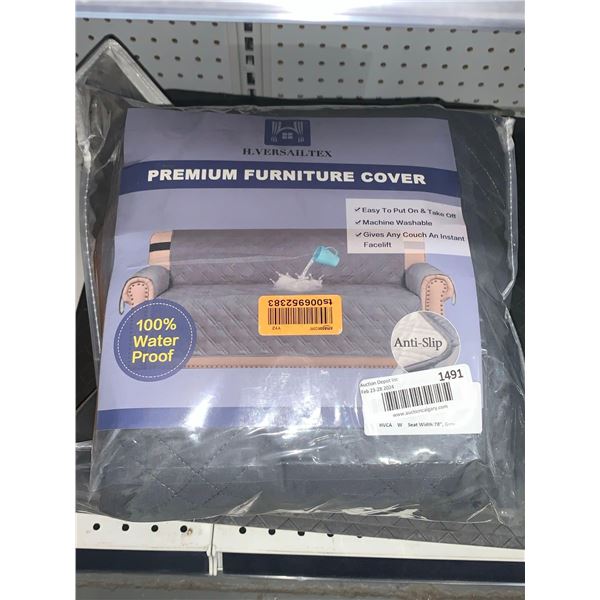 H.Versailtex Premium Furniture Cover Seat Width 78" Grey