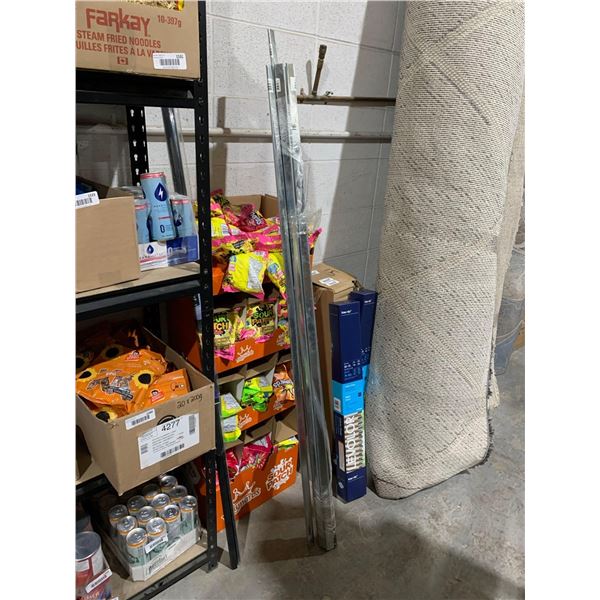 Lot of 18 60", 30 Gauge Ductwork Cleats