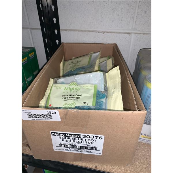 Might Marked Sour Blue Foot Candy 135g x 20