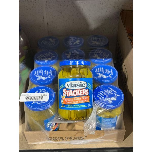 Vlasics Stackers Bread & Butter Picles 12 x 500ml
