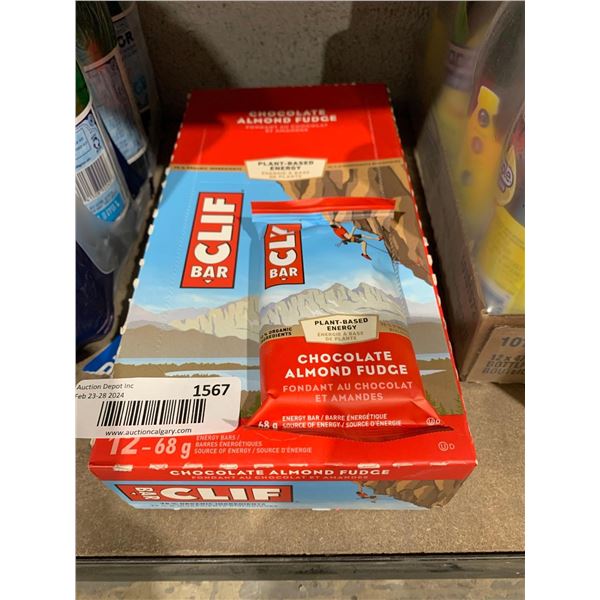Cliff Bar Plant Based Energy Chocolate Almond Fudge 12 x 68g