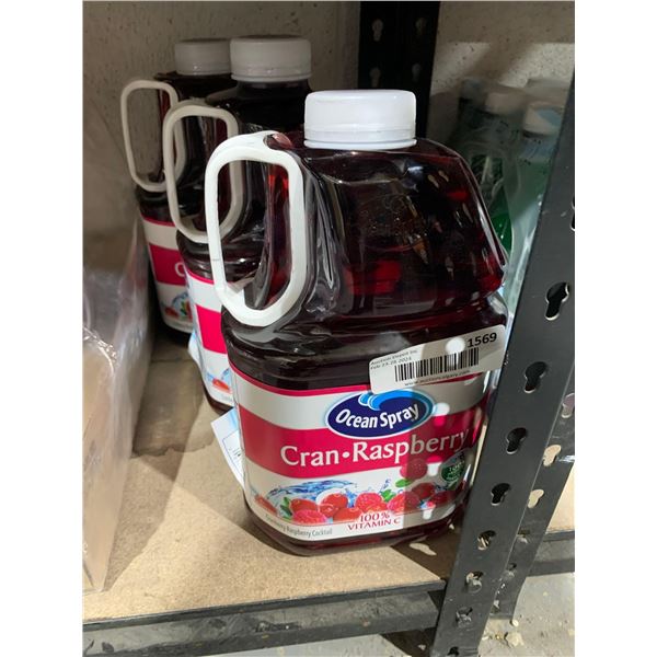 Ocean Spray Cran-Raspberry Cocktail 3 x 3 Liter