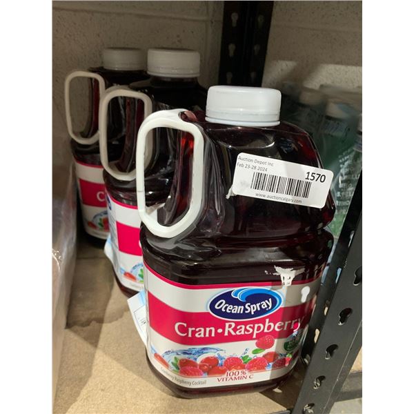 Ocean Spray Cran-Raspberry Cocktail 3 x 3 Liter
