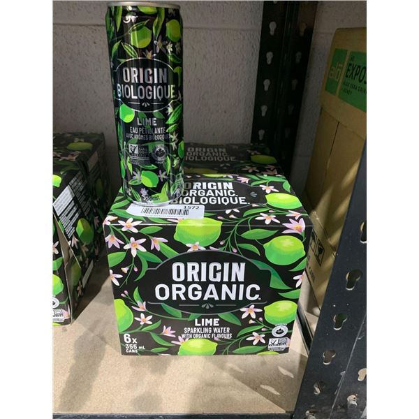 Origin Organic Lime Sparkling Water 12 x 355ml