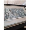 Image 2 : Robert Bateman Framed Print "The Scolding-Chickadees & Screech Owl"