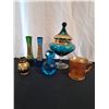 Image 1 : Decorative Coloured Glass Items