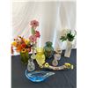 Image 2 : Assorted Vases & Sardinia Crystal Bowl