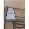 Image 2 : Glass Top Sofa Table with Tile Inlays