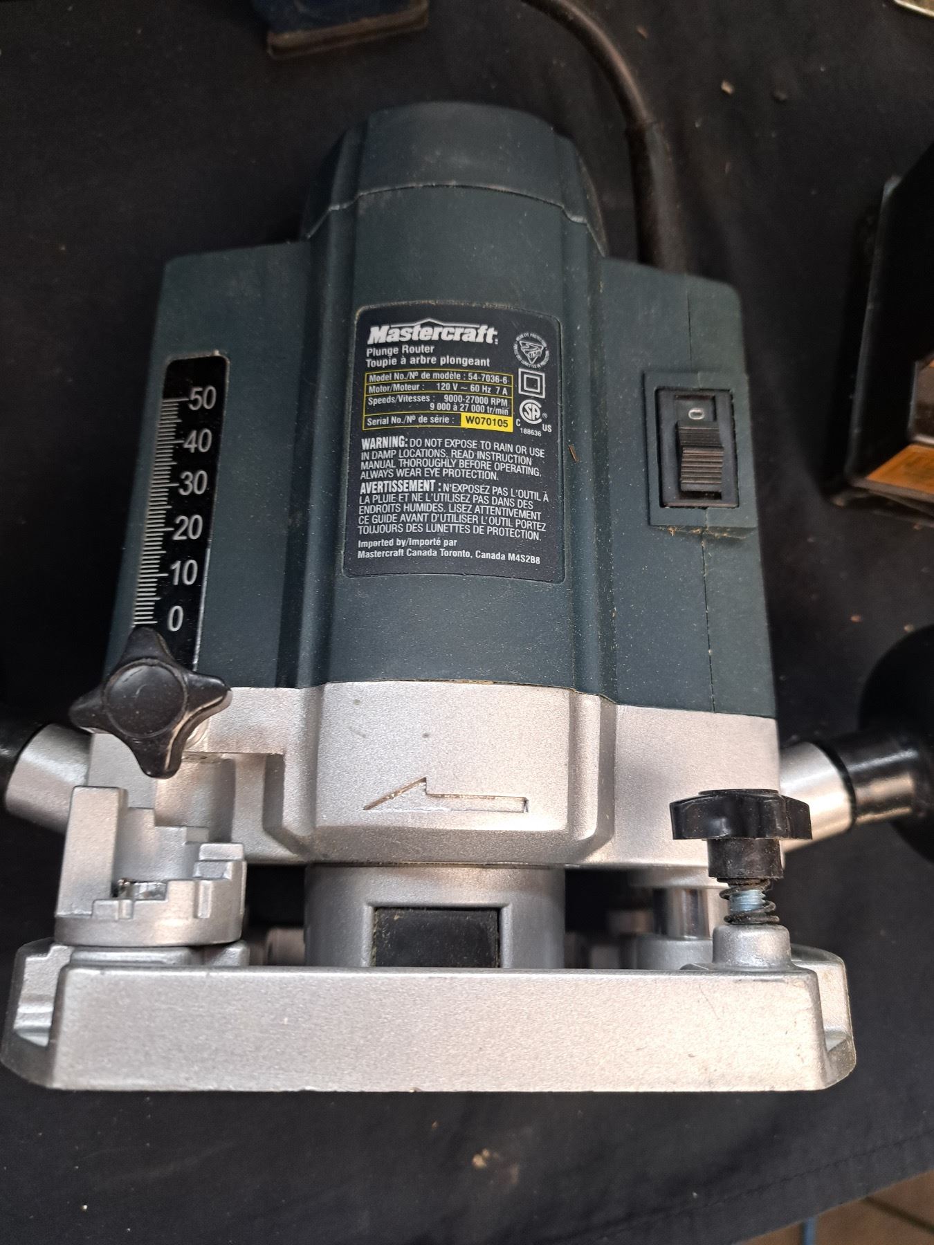 Mastercraft Router Table with Router - Sunrise Estate Services Ltd