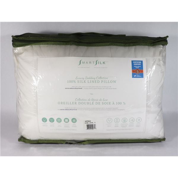 NEW 100% SILK LINED PILLOW