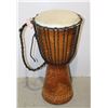 Image 1 : DRUM 23" TALL WITH ENGRAVED WOOD BASE