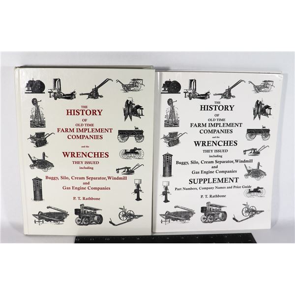 TWO HISTORY OF FARM IMPLEMENT WRENCHES BOOKS