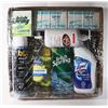 Image 1 : BOX OF NEW CLEANING SUPPLIES