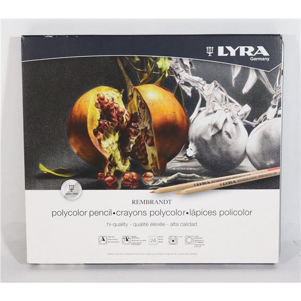 NEW LYRA GERMANY 24PC PLOYCOLOR PENCIL CRAYON SET