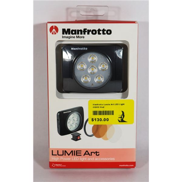 MANFROTTO LUMIE ART HIGH POWER LED CAMERA LIGHT