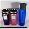 Image 1 : LOT OF NEW WATER BOTTLE AND X2 TUMBLERS