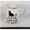 Image 1 : NEW CATS MUG. "CATS. BECAUSE PEOPLE ARE DICKS"