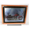 Image 1 : HARLEY DAVIDSON MOTORCYCLE FRAMED ART 20X16"