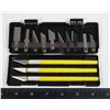 Image 1 : NEW YELLOW 13 PC ALUMINUM CARVING KNIFE SET