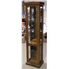 Image 1 : CURIO CABINET, MIRRORED BACK. LIGHTED