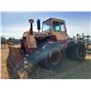 Image 4 : Case 1470 Tractor, CAB, 7496 hrs, running order, poor brakes, V.Good 18.4x34 Duals, 12' Leon blade,